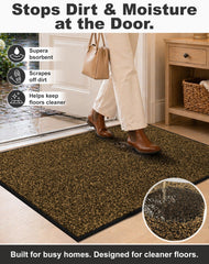 Mibao Door Mat showcasing anti-slip rubber backing