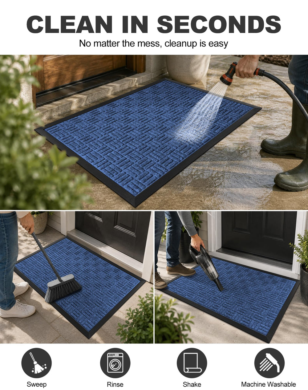Mibao doormat displayed at an outdoor entryway