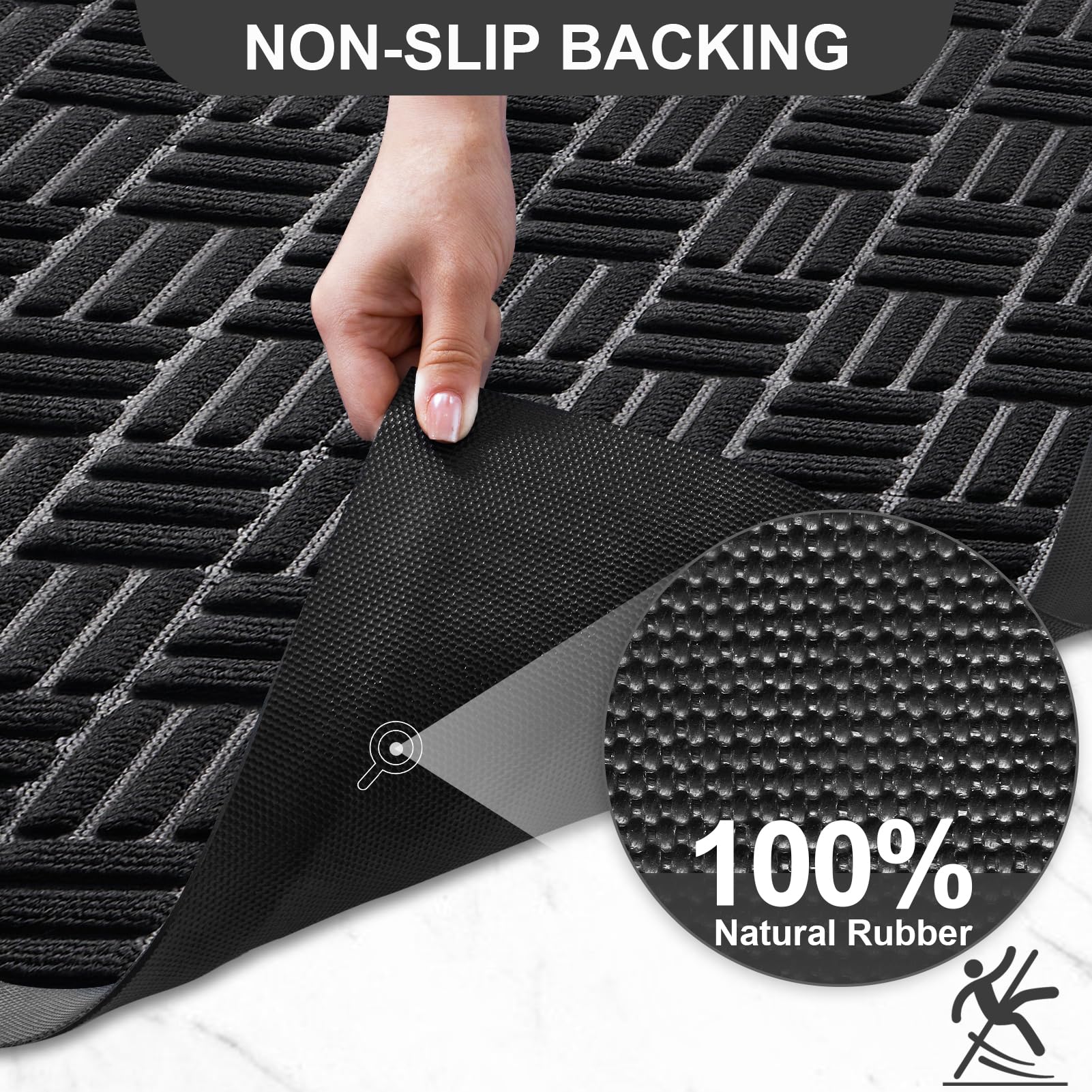 Mibao Doormat holding dirt and moisture