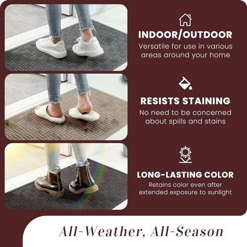 Mibao doormat in outdoor use during rain