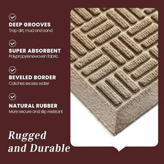Mibao Doormat non-slip rubber backing detail