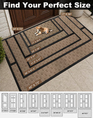 Mibao doormat showing deep grooves for dirt trapping
