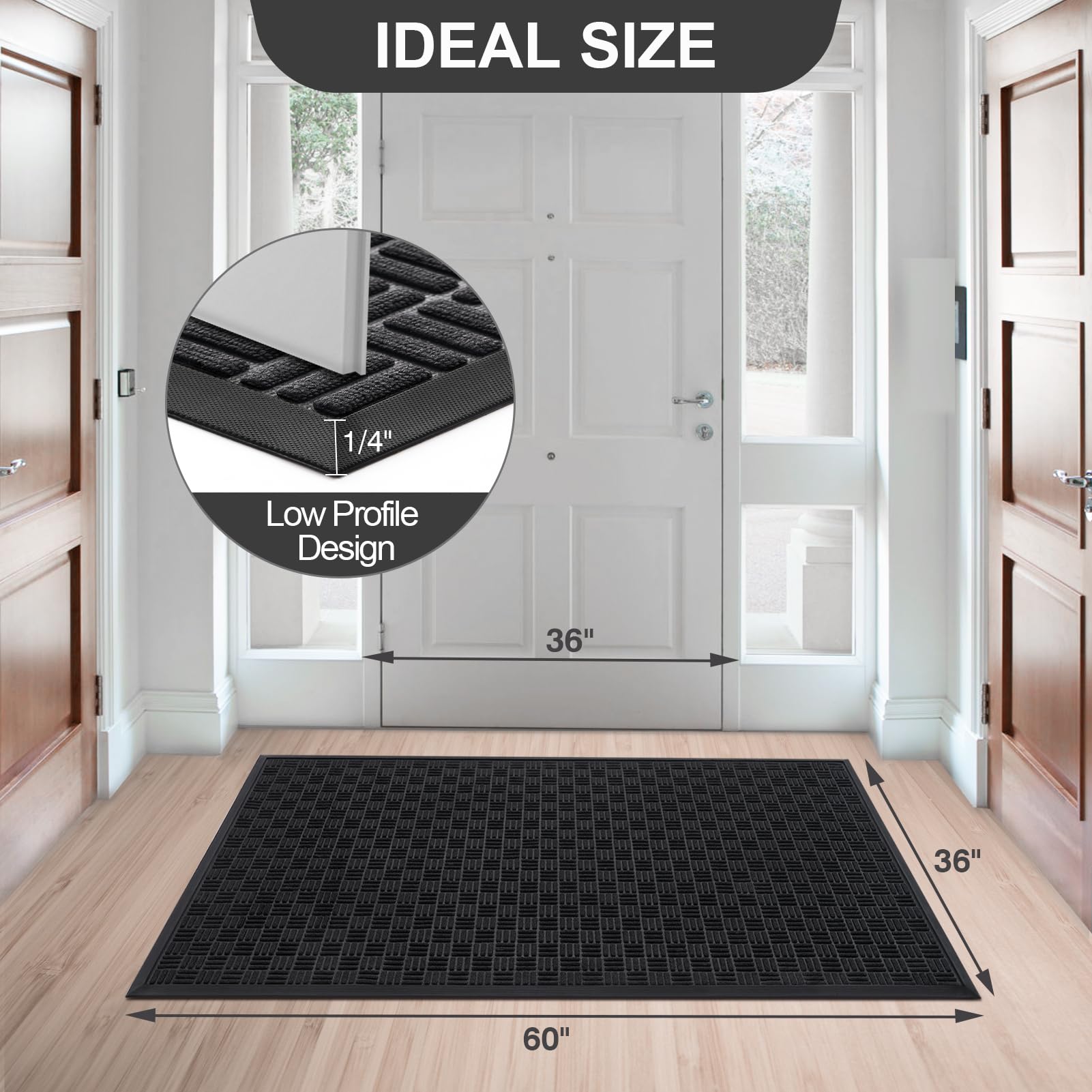 Mibao Doormat with textured surface close-up
