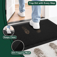 Mibao Heavy-Duty Door Mat on outdoor patio surface