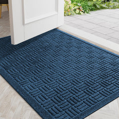 Mibao Heavy Duty Welcome Mat blue front view
