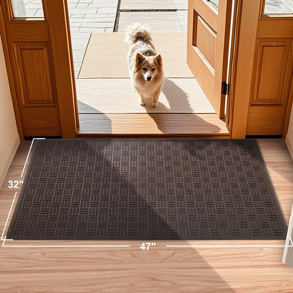 Mibao Heavy Duty Welcome Mat dimensions displayed
