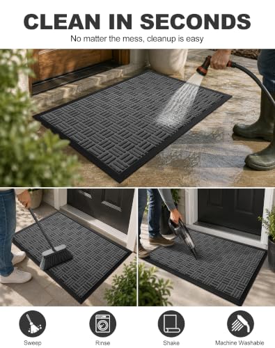 Mibao Heavy Duty Welcome Mat in outdoor setting
