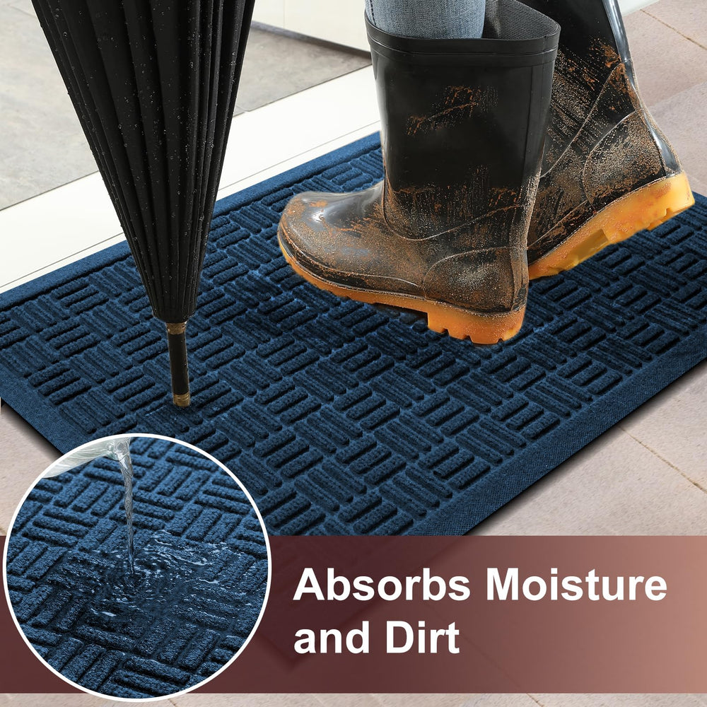 Mibao Heavy Duty Welcome Mat on outdoor patio