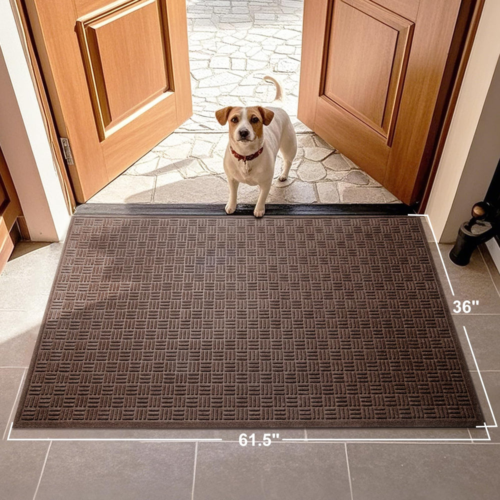 Mibao Heavy Duty Welcome Mat showcasing its size