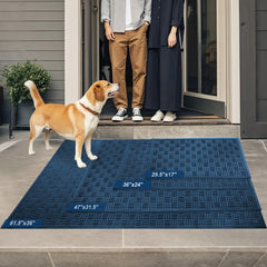 Mibao Heavy Duty Welcome Mat showing deep grooves