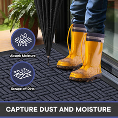 Mibao Heavy Duty Welcome Mat with rubber backing