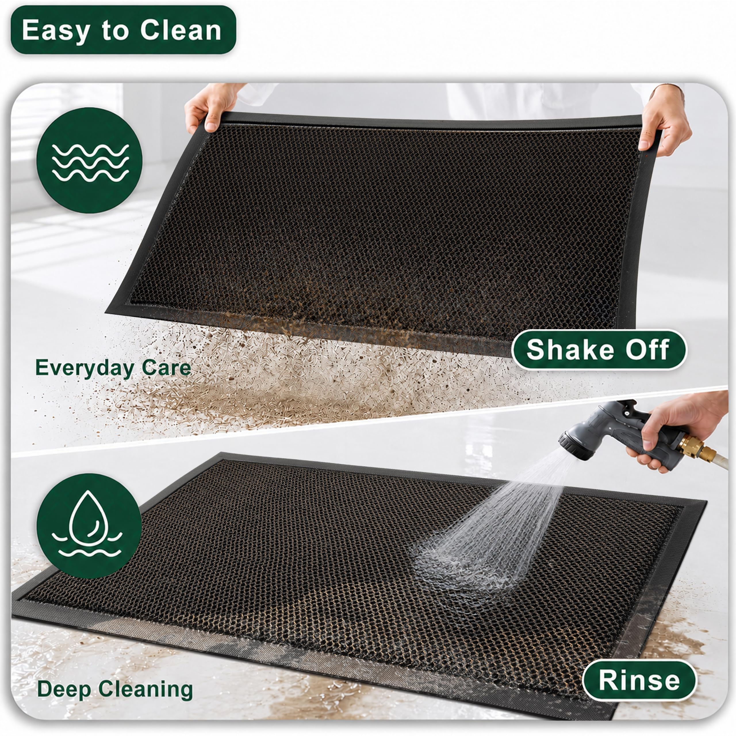 Mibao Meshy Mat with mud and debris trapped