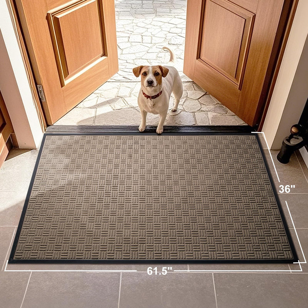 Mibao Outdoor Doormat folded showing material texture