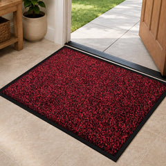 Mibao Super Absorbent Door Mat 72" x 24" red front view