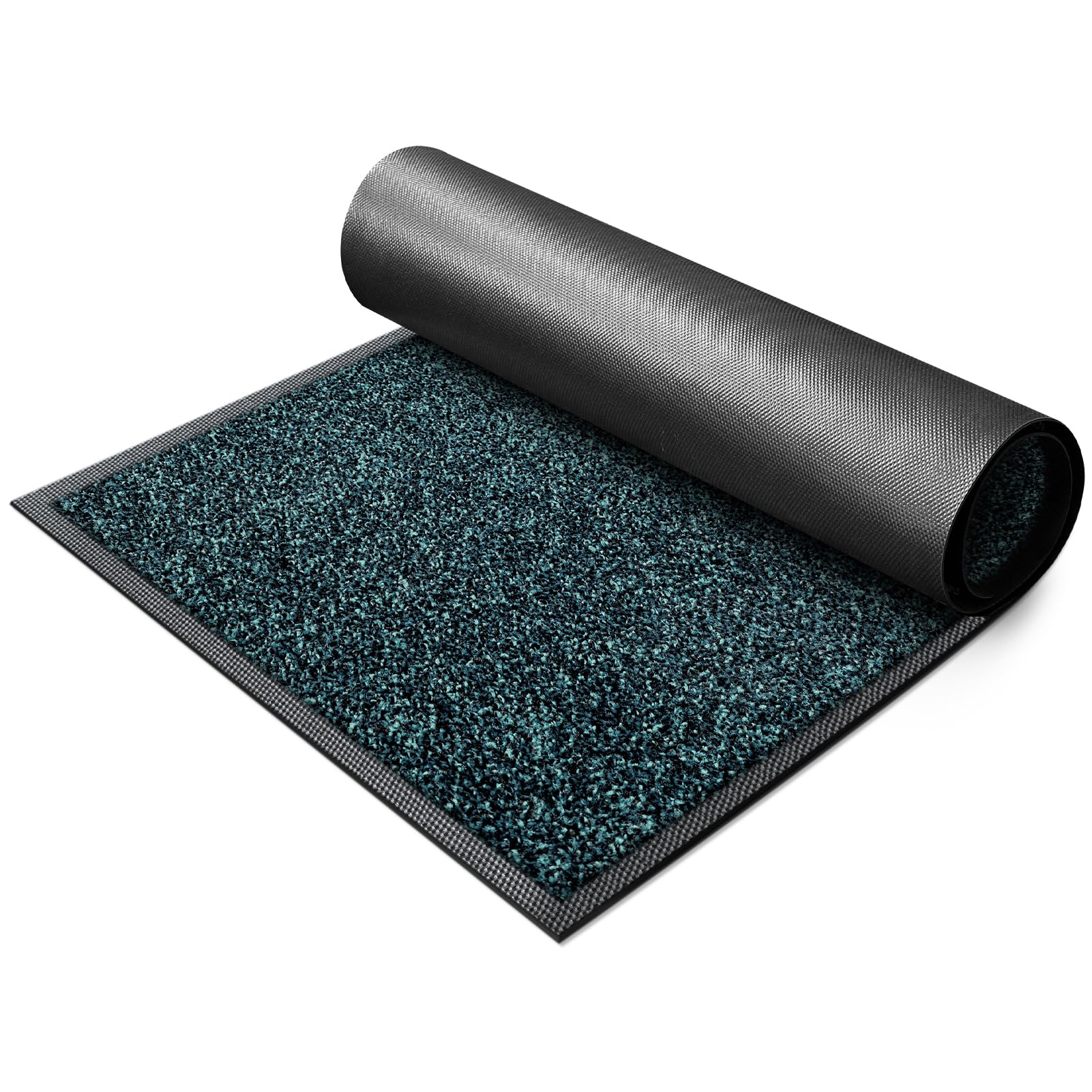 Mibao Super Absorbent Door Mat being rinsed with a hose