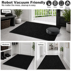 Mibao Super Absorbent Door Mat in a stylish entryway setting