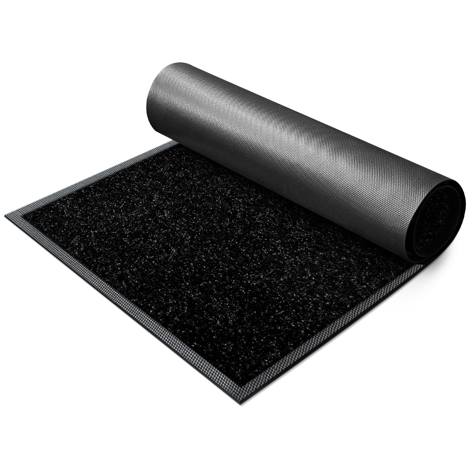 Mibao Super Absorbent Door Mat in front of a door, showing functionality