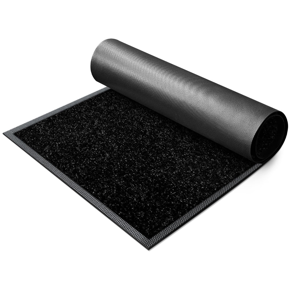 Mibao Super Absorbent Door Mat in front of a door, showing functionality