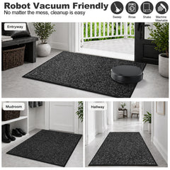 Mibao Super Absorbent Door Mat laid flat at entryway