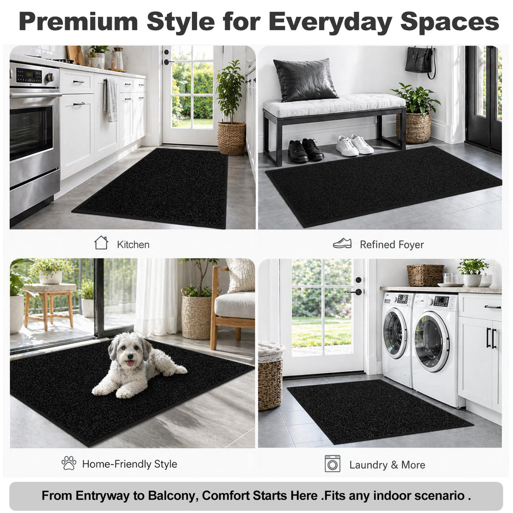 Mibao Super Absorbent Door Mat outdoors, absorbing moisture