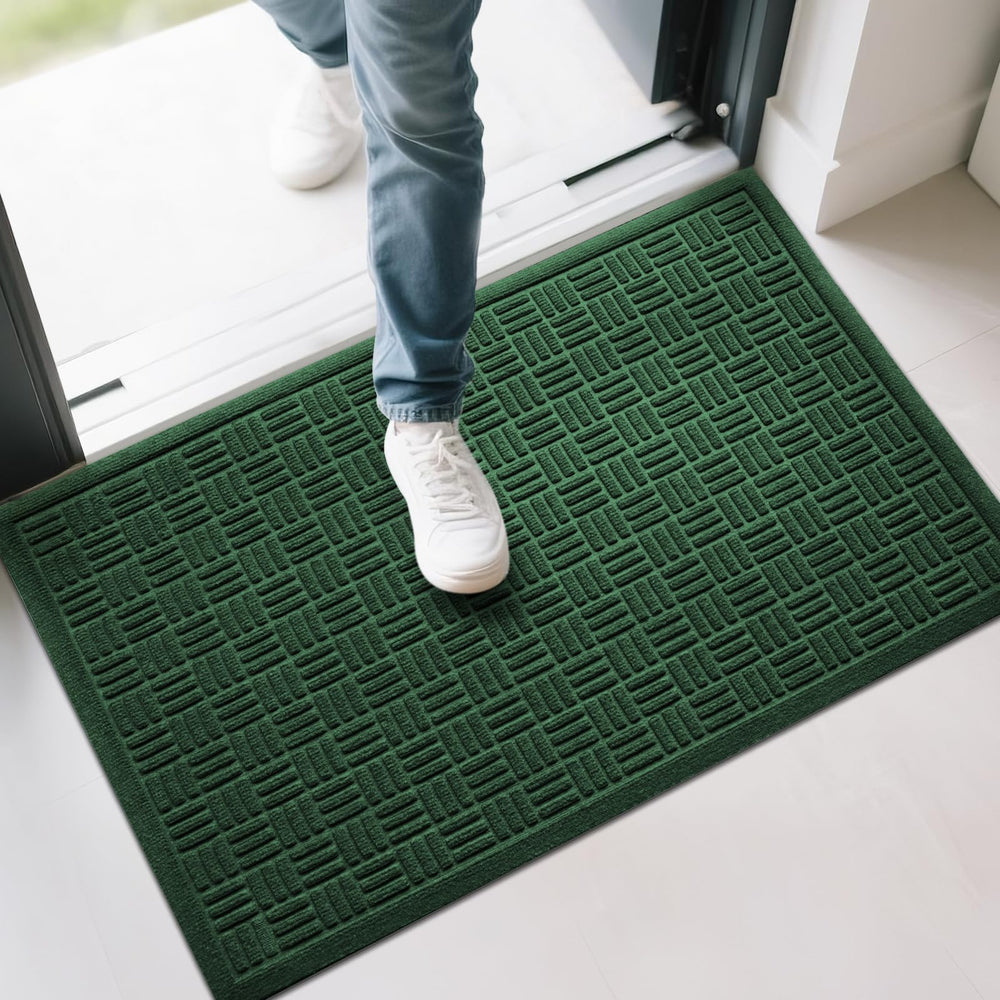 Mibao welcome mat dimensions with ruler for size reference