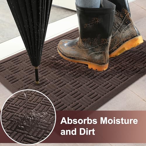Mibao welcome mat textured surface for dirt trapping