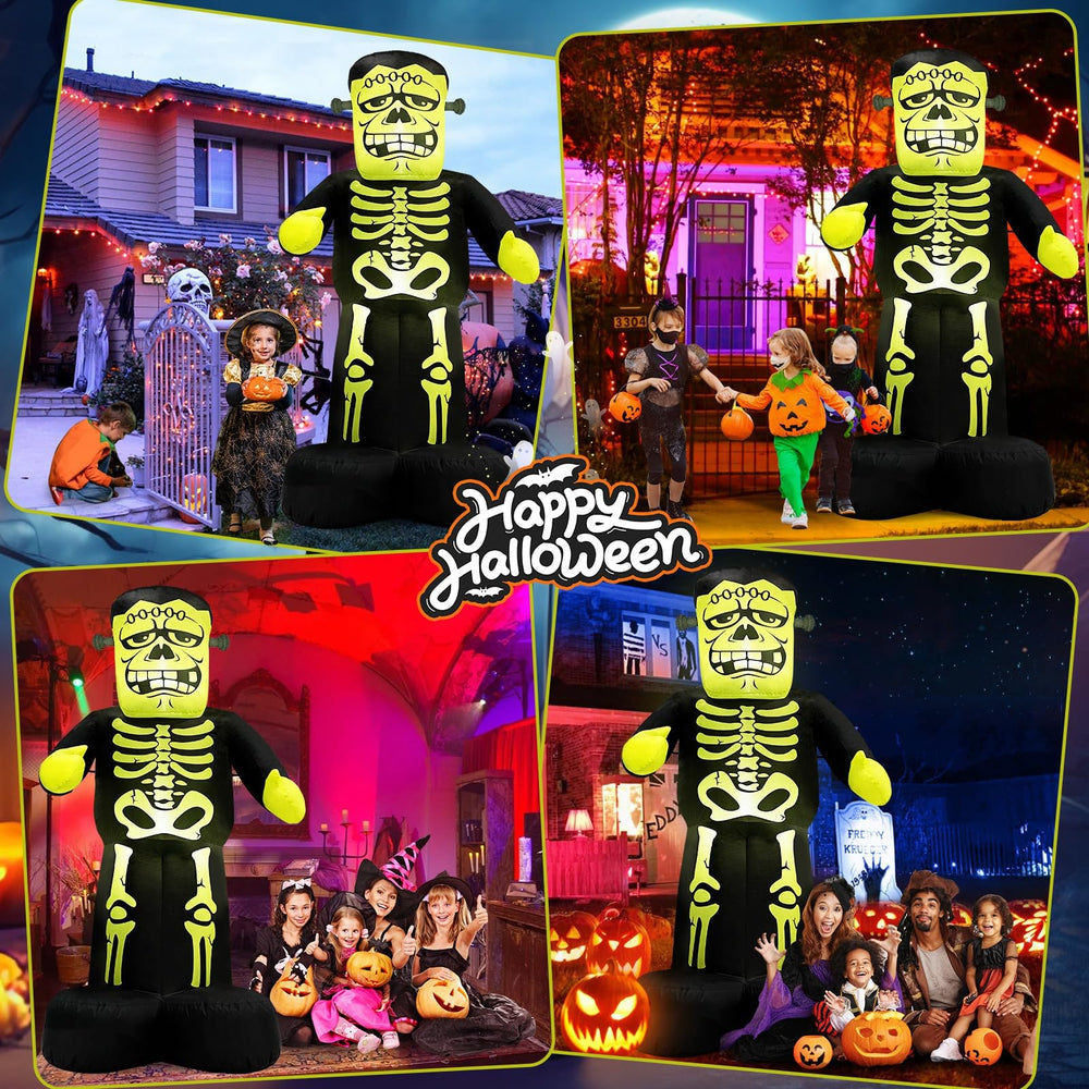 MICOCAH 7FT Frankenstein inflatable close-up of details