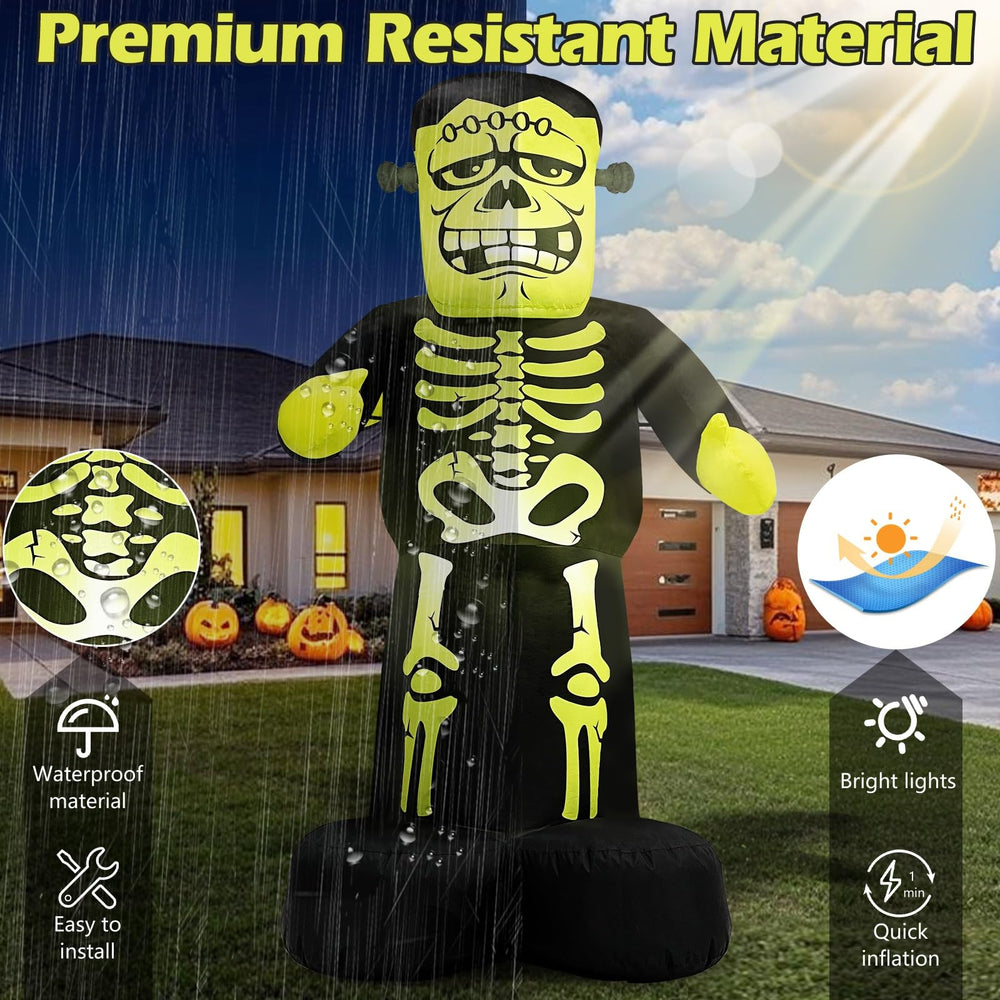 MICOCAH 7FT Frankenstein inflatable deflated and stored