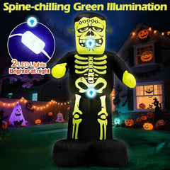 MICOCAH 7FT Frankenstein inflatable stable during rain