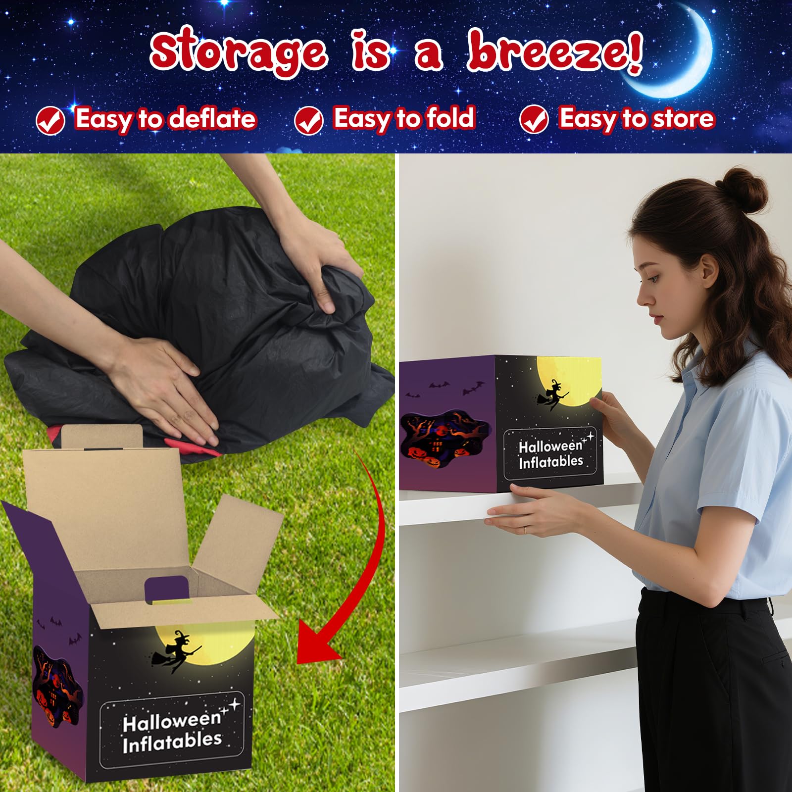 MICOCAH inflatable dragon deflated for storage