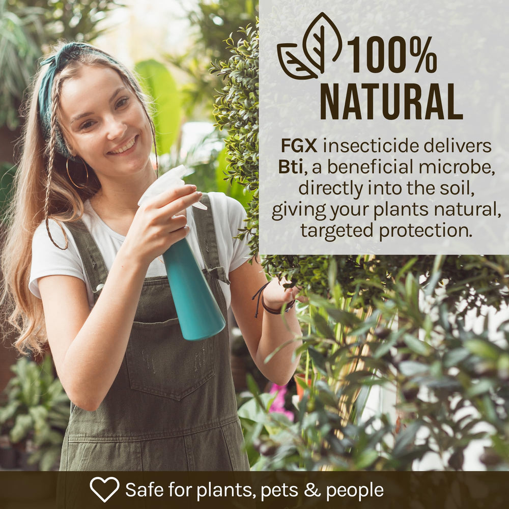 Microbe Life Hydroponics FGX Fungus Gnat Killer label details