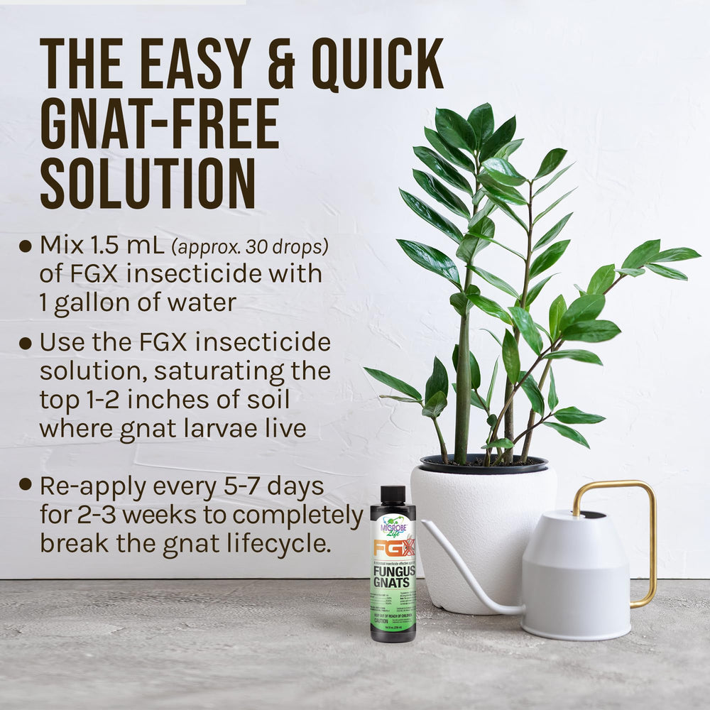 Microbe Life Hydroponics FGX Fungus Gnat Killer with indoor plants