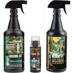 MICROBE-LIFT Bird Bath Cleaner Bundle with three bottles including 4 oz and 32 oz