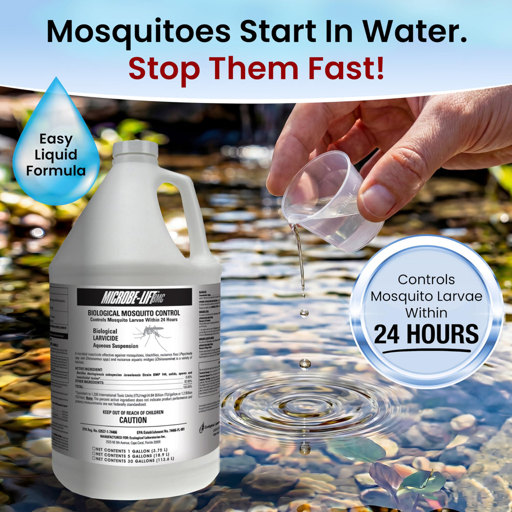 MICROBE-LIFT BMC liquid mosquito control back label details