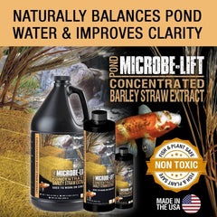 MICROBE-LIFT Concentrated Barley Straw Extract pouring from bottle