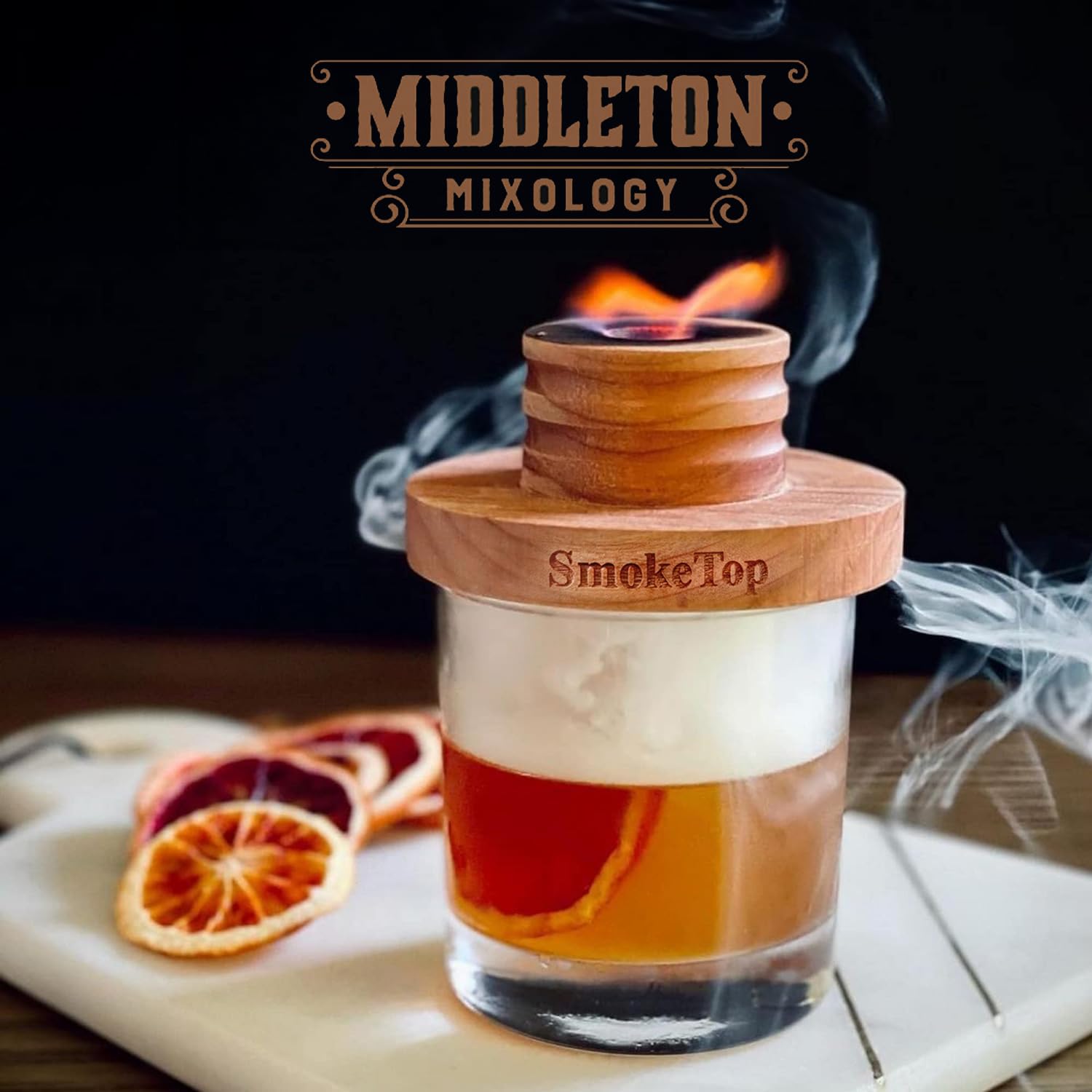 Middleton Mixology SmokeTop 4oz apple smoker chips side view