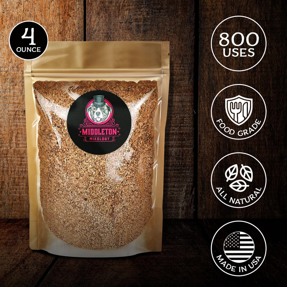 Middleton Mixology SmokeTop apple smoker chips in a bowl