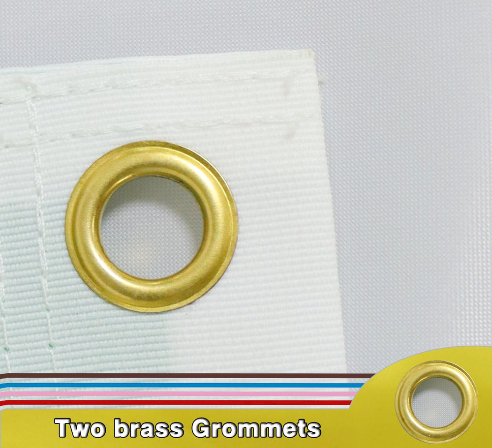 MIDLE New Progress Pride Flag showing grommet detail