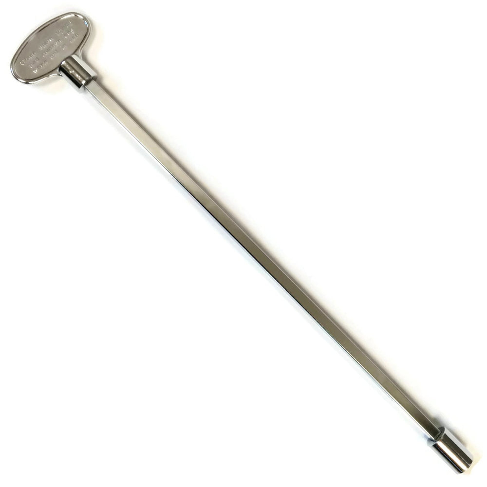 Midwest Hearth 12-Inch Gas Valve Key with polished chrome finish