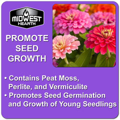 Midwest Hearth Seed Starter Soil Mix usage in seed trays