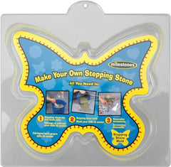 Midwest Products 12-Inch Butterfly Stepping Stone Mold, clear plastic front view