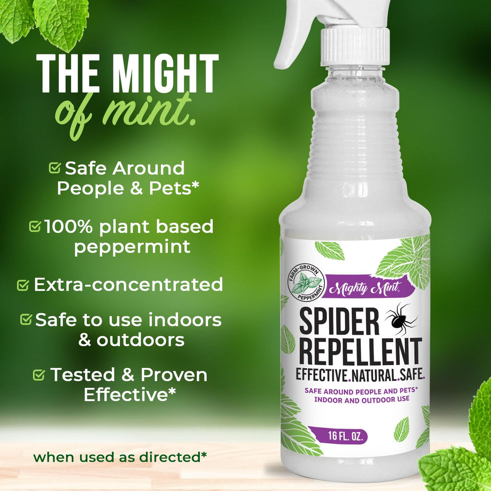 Mighty Mint Peppermint Oil Spray close-up on nozzle