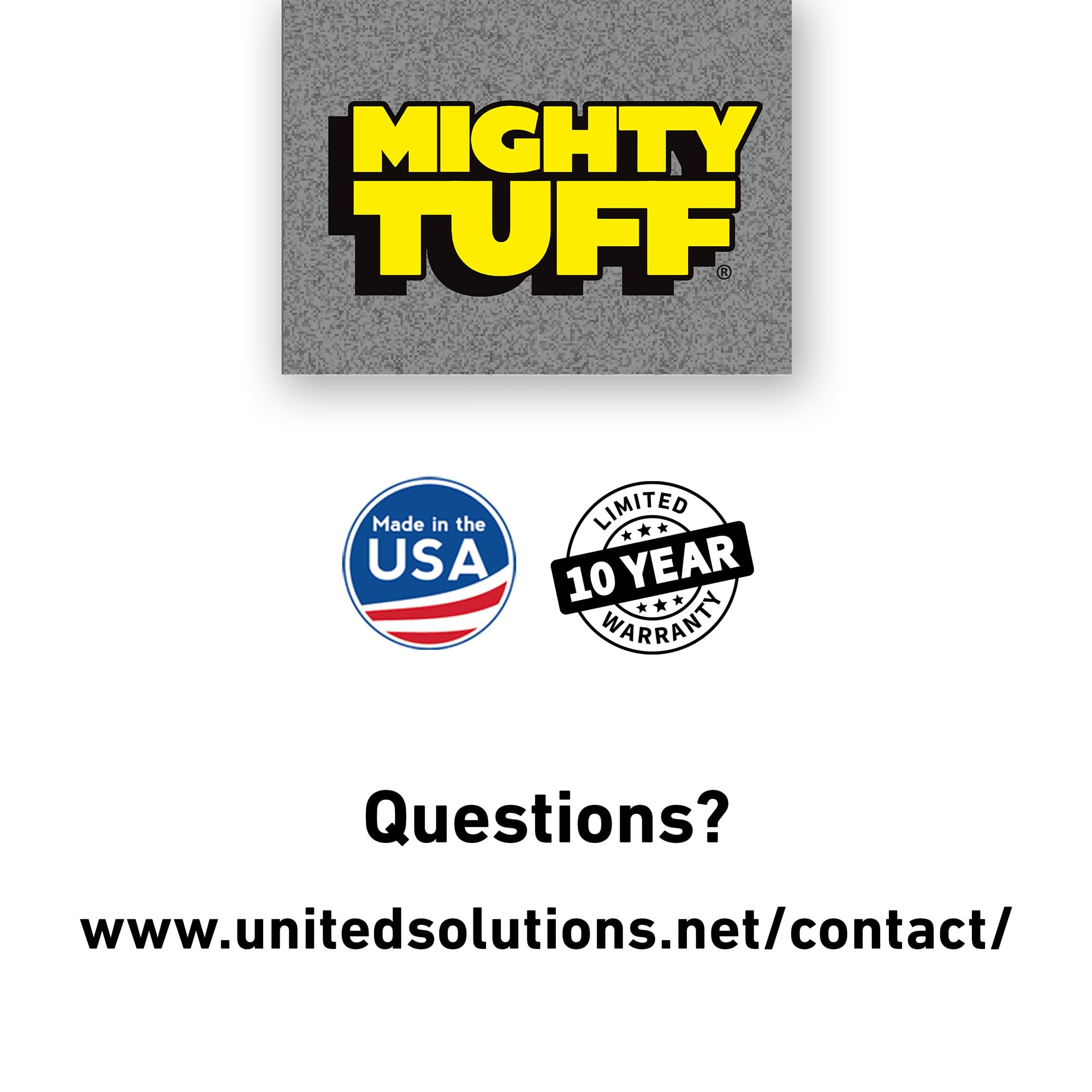 Mighty Tuff Hose Storage Pot dimensions displayed