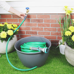 Mighty Tuff Hose Storage Pot with drainage hole detail