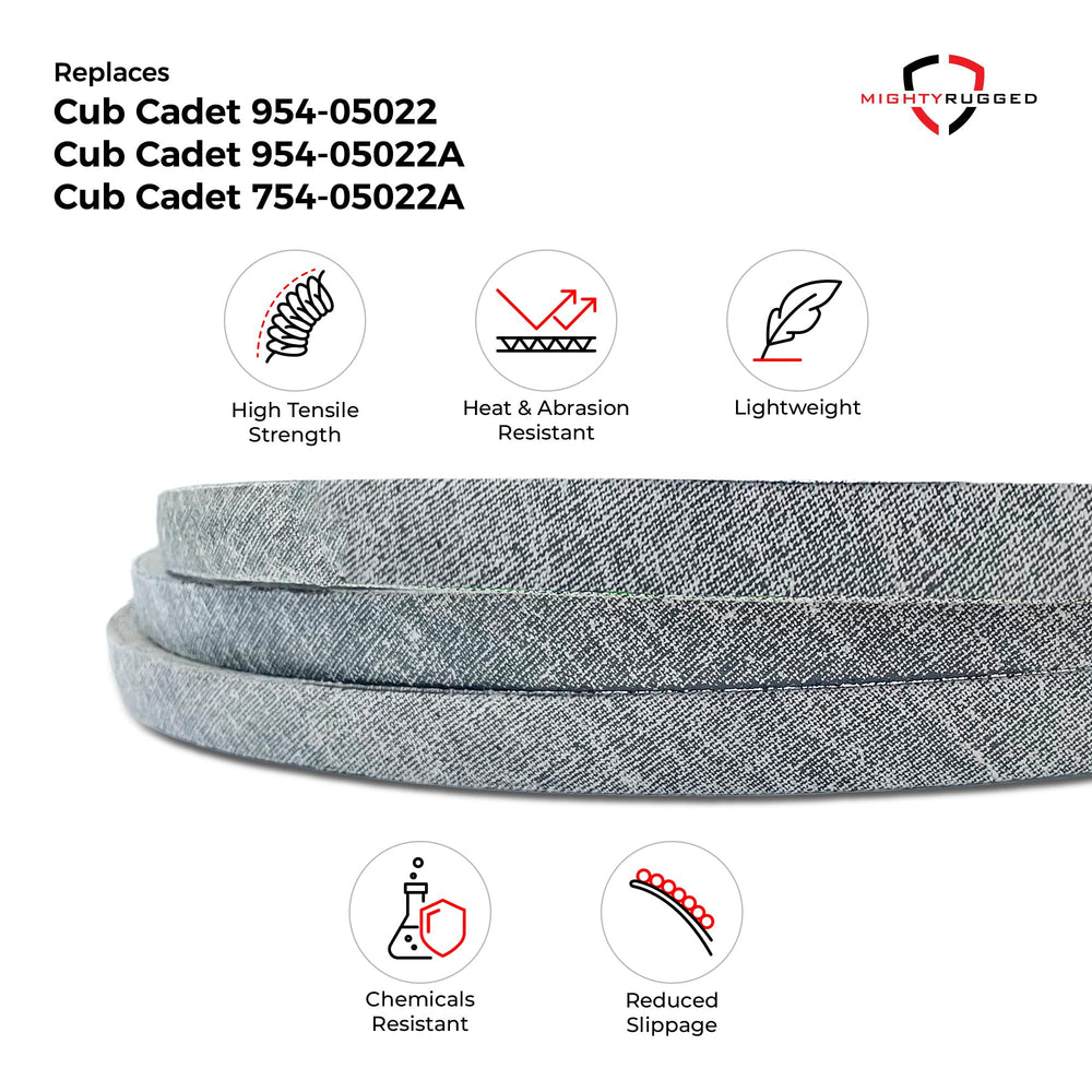 MightyRugged Cub Cadet Deck Belt Replacement close-up of aramid cord material