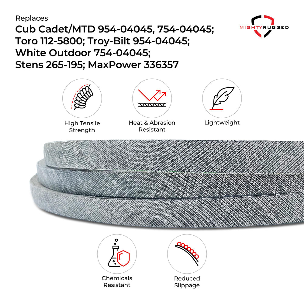 MightyRugged deck belt in packaging