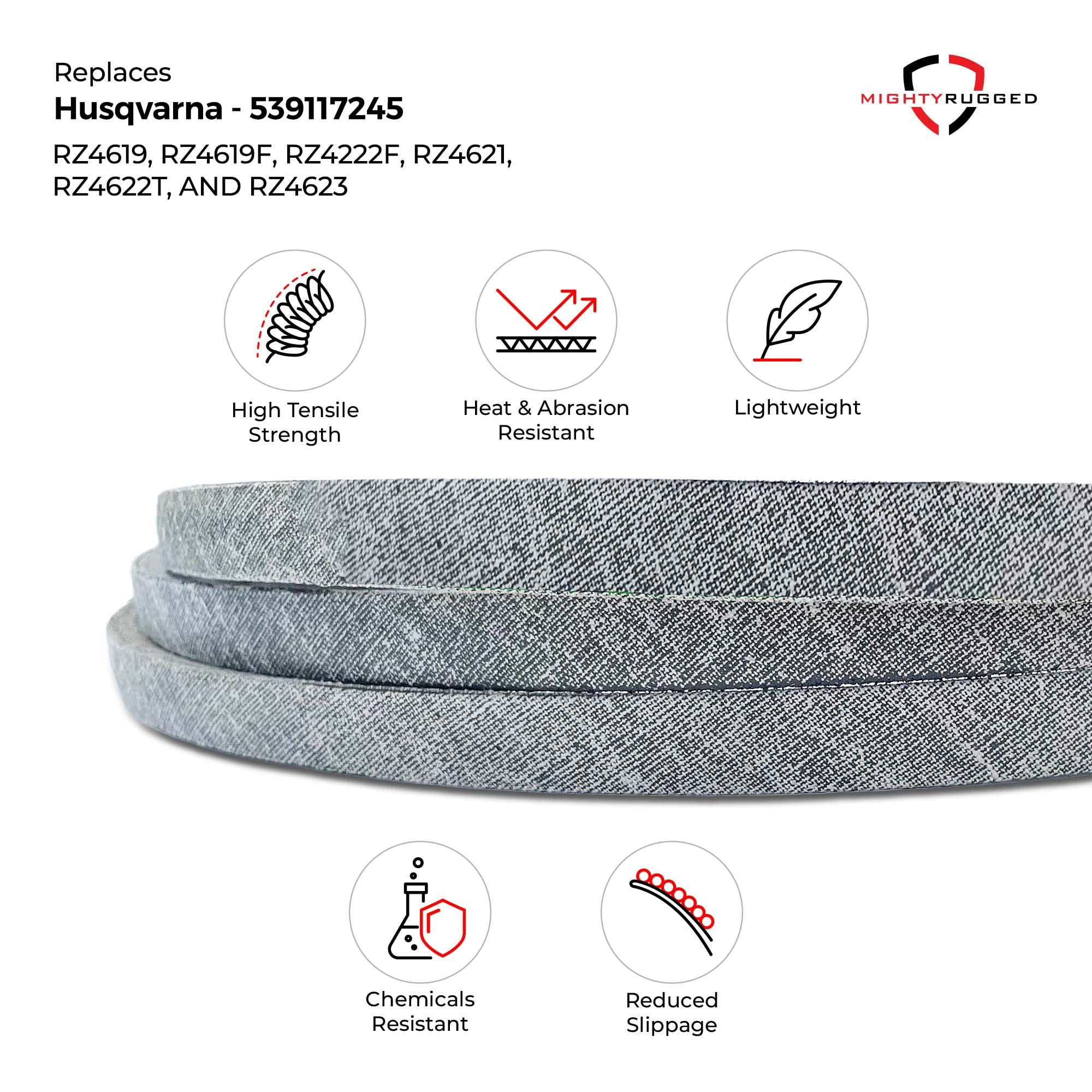 MightyRugged Replacement Belt 539117245 close-up of material