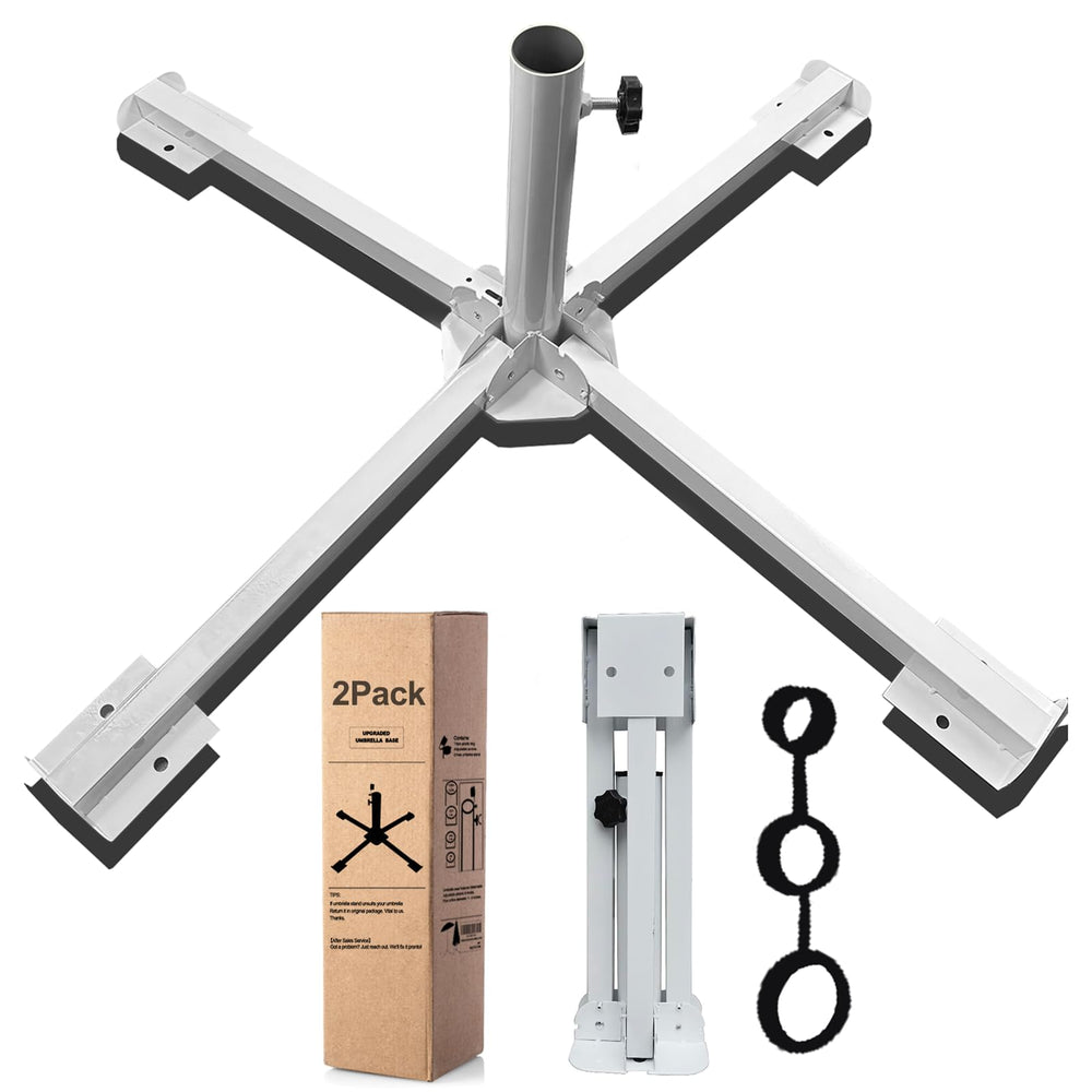 MILIMOLI 2-Pack Portable Beach Umbrella Stand front view