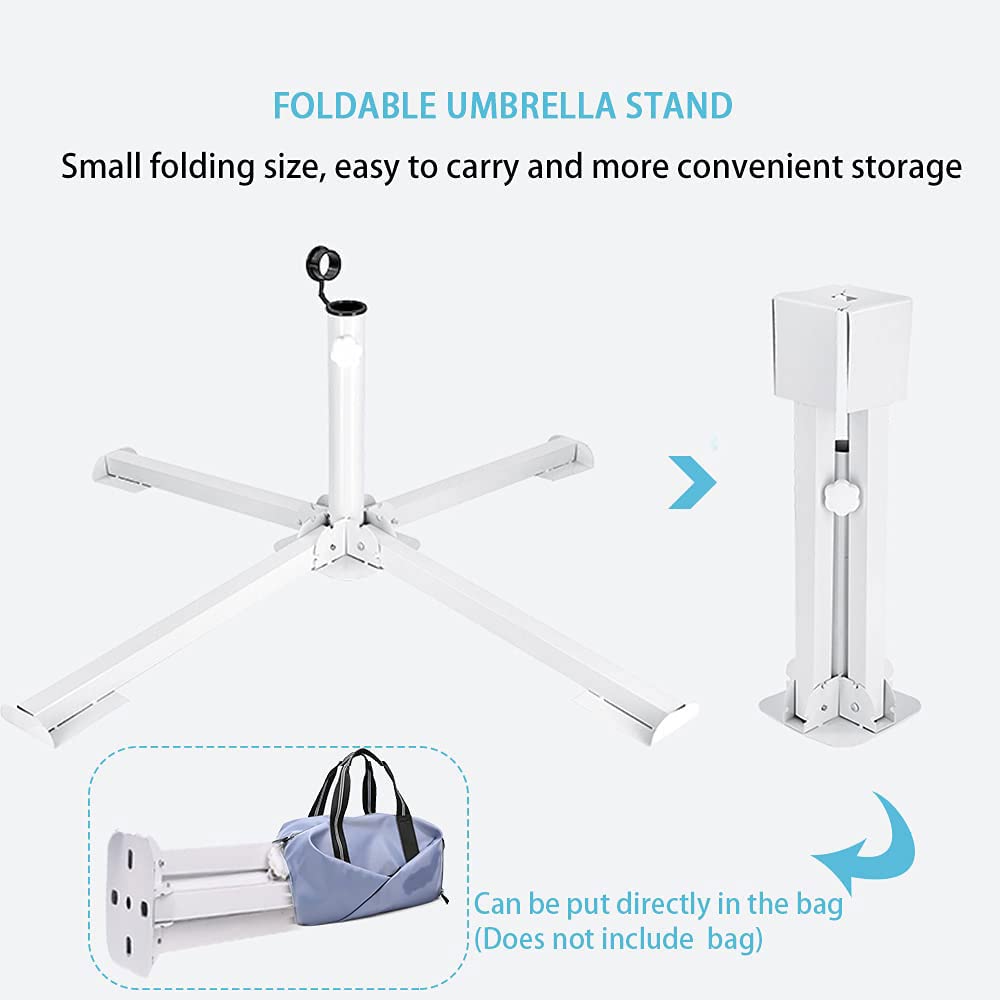 MILIMOLI Umbrella Stand by the beach with umbrella setup