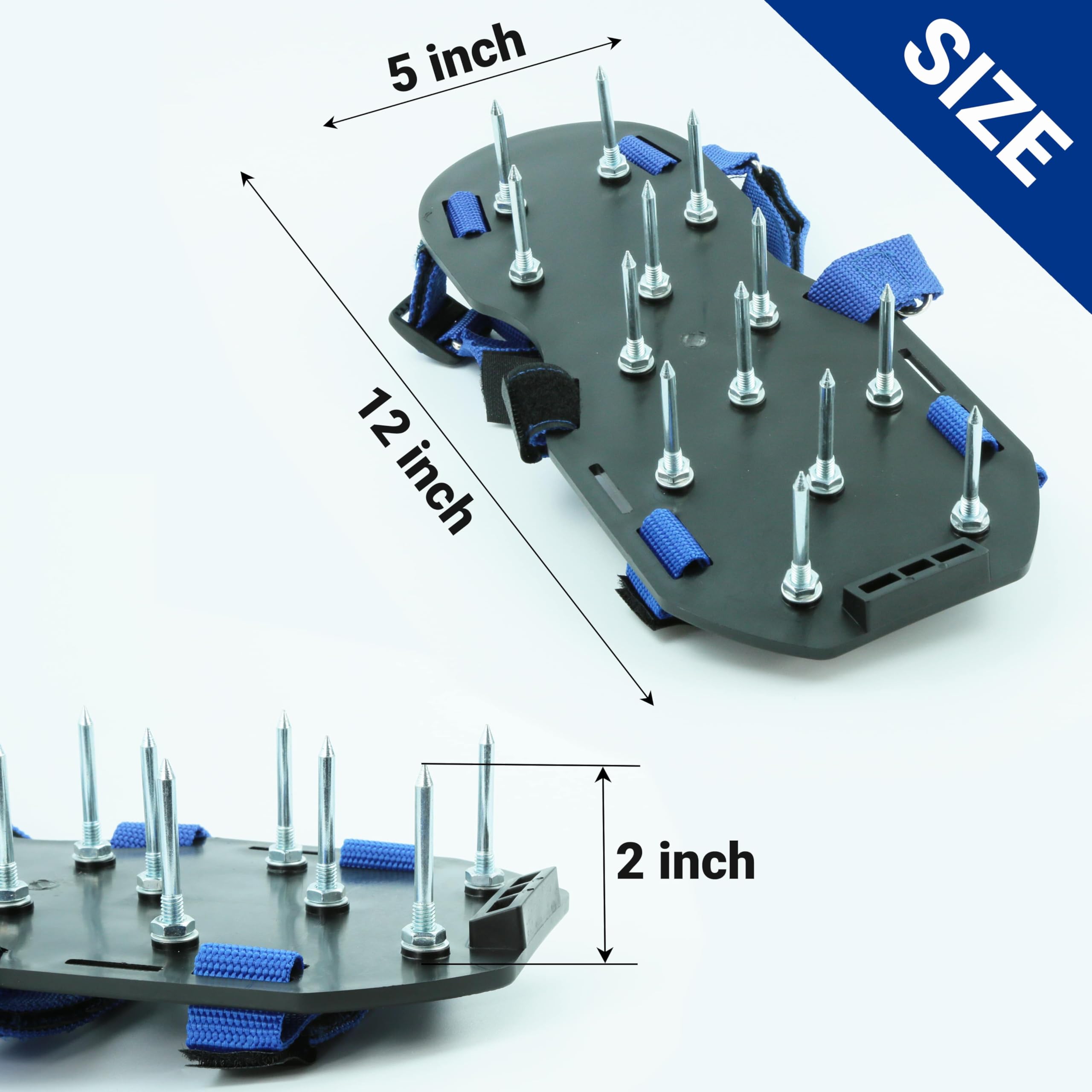 MILLUXXi Lawn Aerator Shoes in use on lawn